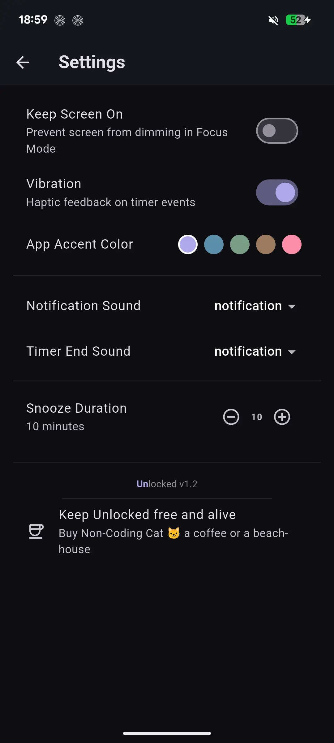 App Settings