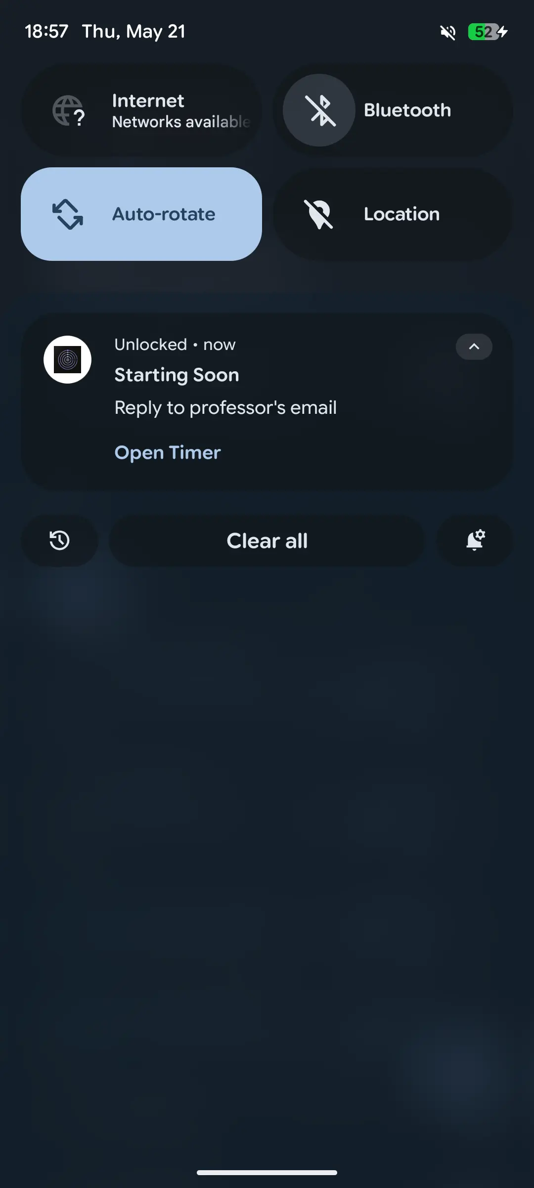 Task reminder notification