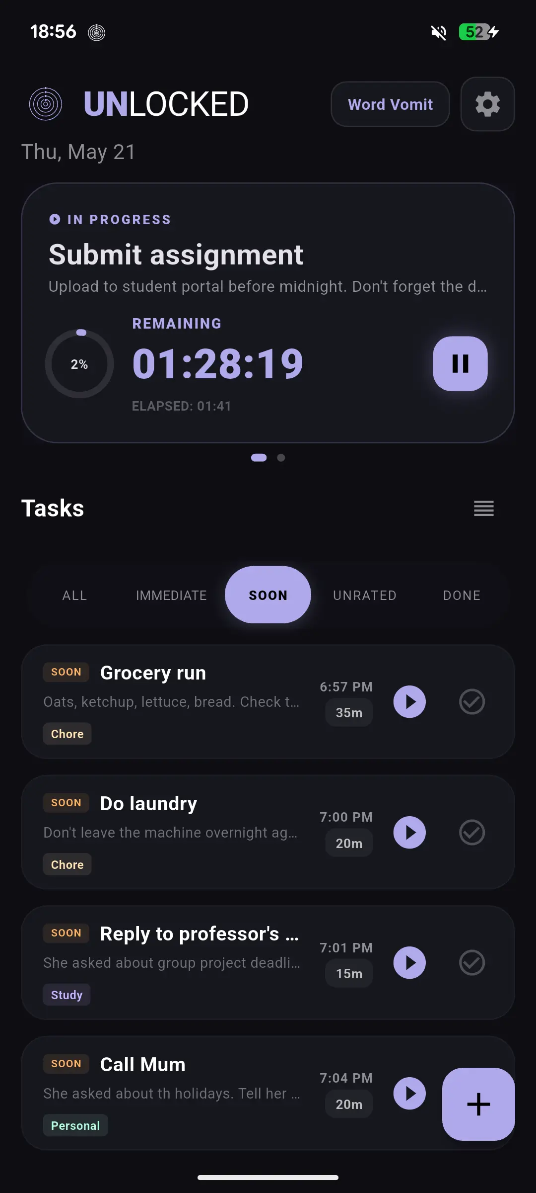 Schedule task
